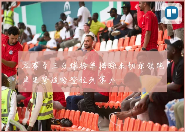 本赛季三分球榜单揭晓米切尔领跑库里紧追哈登位列第九